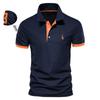Trend Hub Embroidery 35% Cotton Polo Shirts for Men Casual Solid Color Slim Fit Mens Polos New Fashion Men Clothing