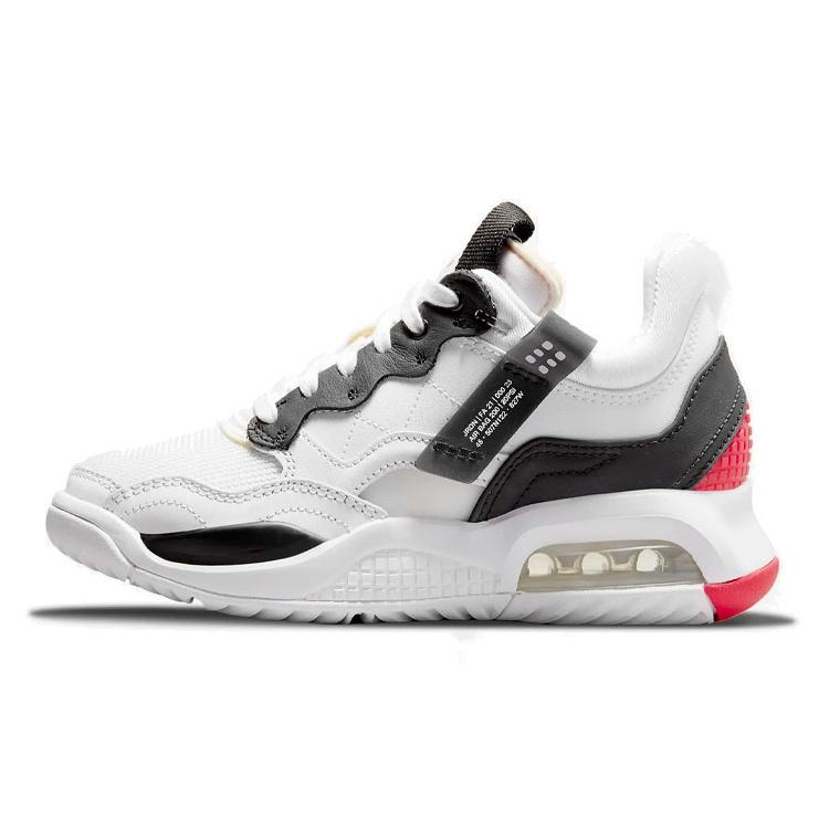 (GS) Air Jordan MA2 Light Smoke Grey University Red Kids CW6594-106 EU 36.5