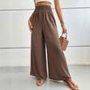 Spring and Autumn Women's Pants Trousers Casual Pants Elastic Waist Wide Leg Pants