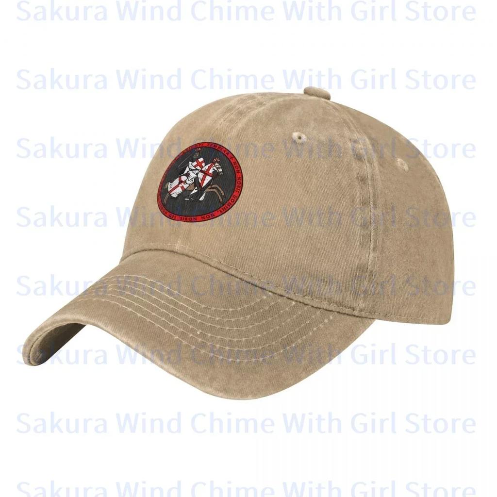 Fashion Templar Knights Templar Seal Symbol Baseball Cap for Unisex Cotton Hats Adjustable Hat Casual Truck Driver Hat
