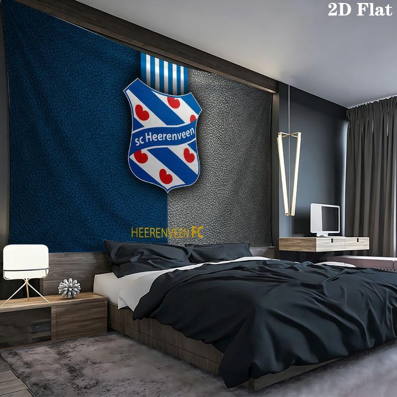SC Heerenveen Wall tapestry, aesthetic printed fabric blanket, suitable for bedroom, living room, and home decor.