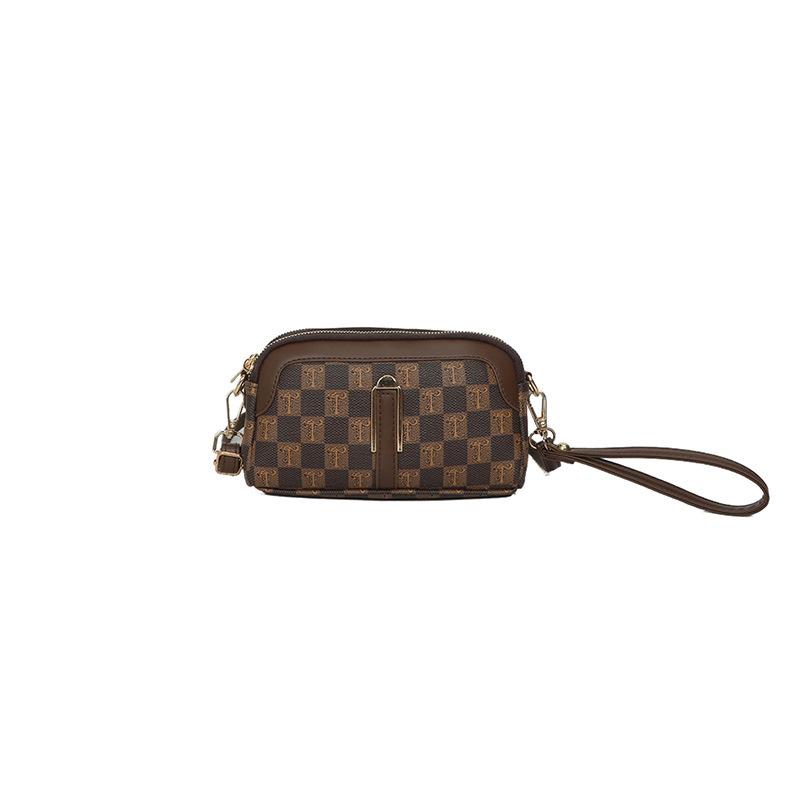 

Bag women s fashion new high-end portable small fragrant women s bag fashion casual versatile square bag single shoulder messenger bag темно-коричневого