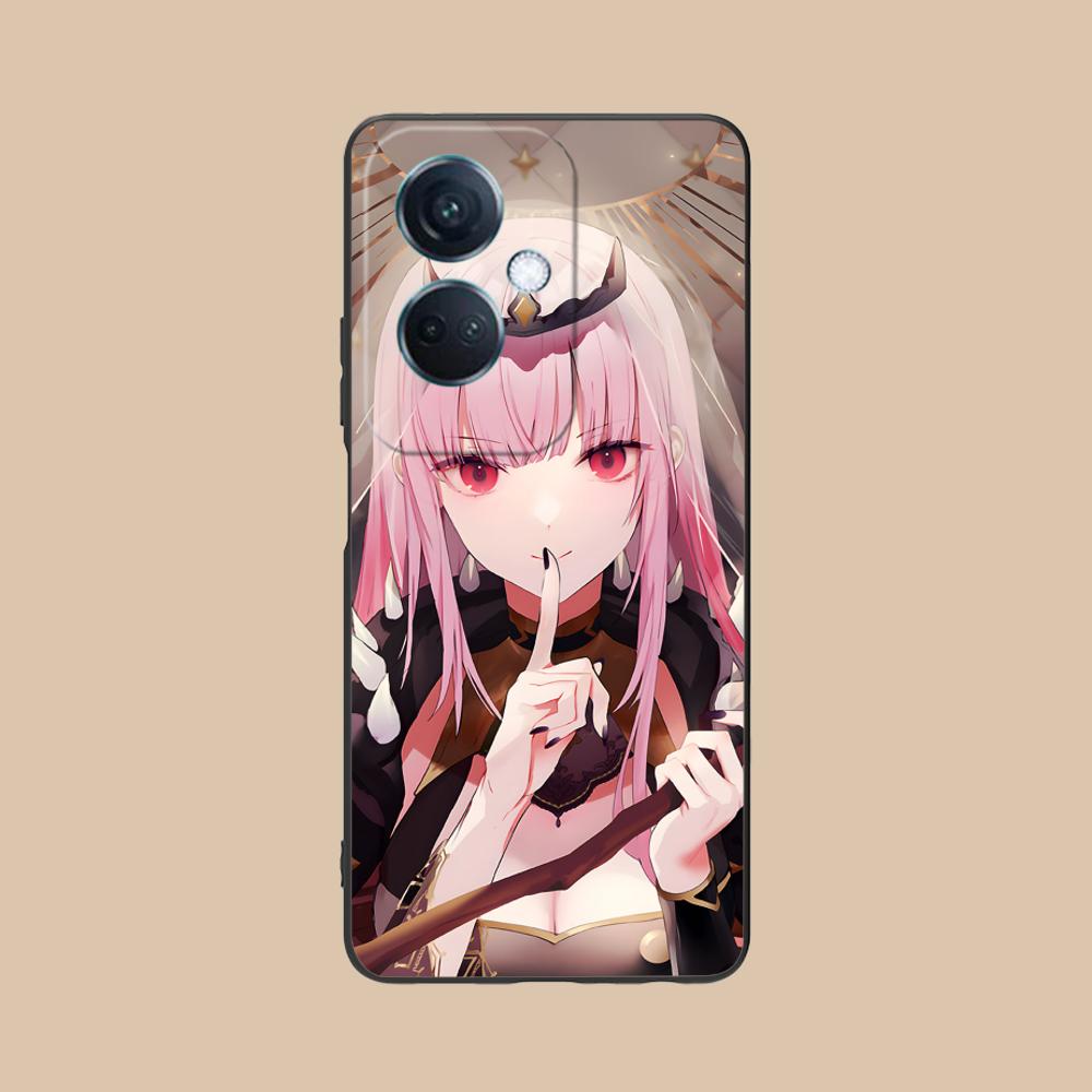 Holo Mori Calliope Matte TPU Mobile Phone Case for OPPO Reno 14 13 12 11 10 9 8 7 6 5 F T Pro 5G Colorful Printing Cover