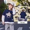 Converse Kids Star Logo Print Faux Two-Piece Long Sleeve T-Shirt
