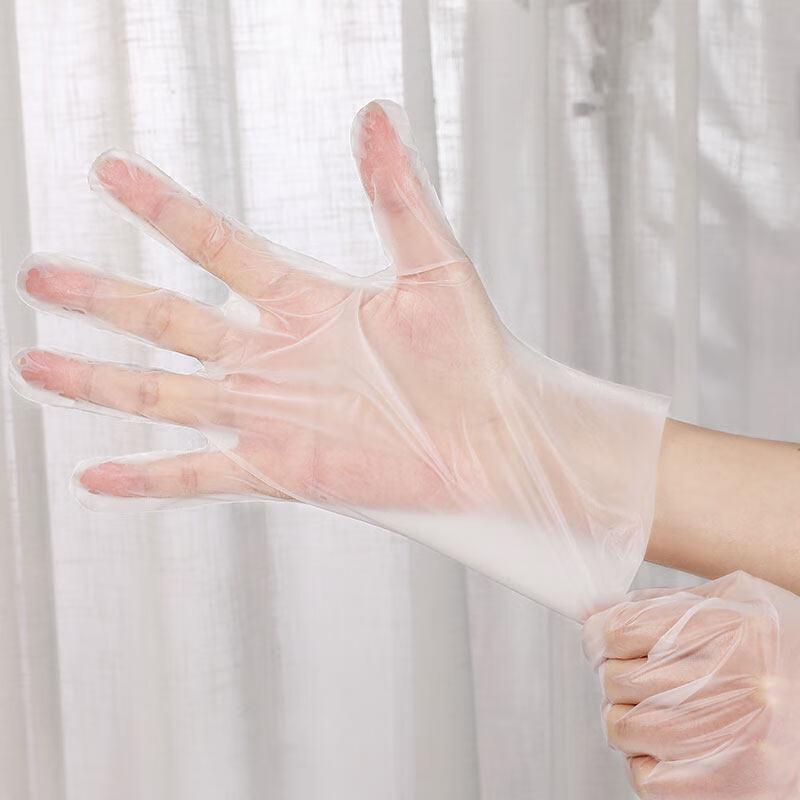 ZISIZ Thickened Disposable Plastic Gloves