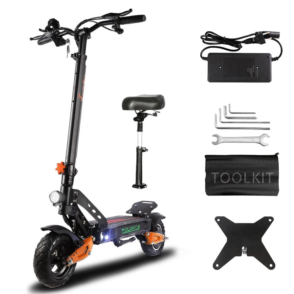 X1 Off-Road Skateboard 1200W Brushless Motor E-Scooter 48V16AH Extended Battery Foldable 10-inch Tire Sensor Electric Scooter