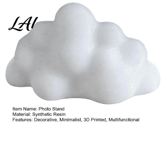Multi-purpose Photo Holder 5Pcs 3D Printed Stand Decorative Display Rack Lovely Cloud Shape Picture Office Desk for Photos Leaf Artwork Hand