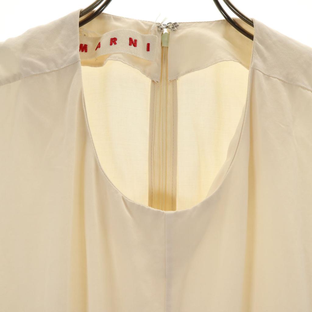 MARNI Made in Italy Linen Blend No sleeve one piece 38 Beige Women Used