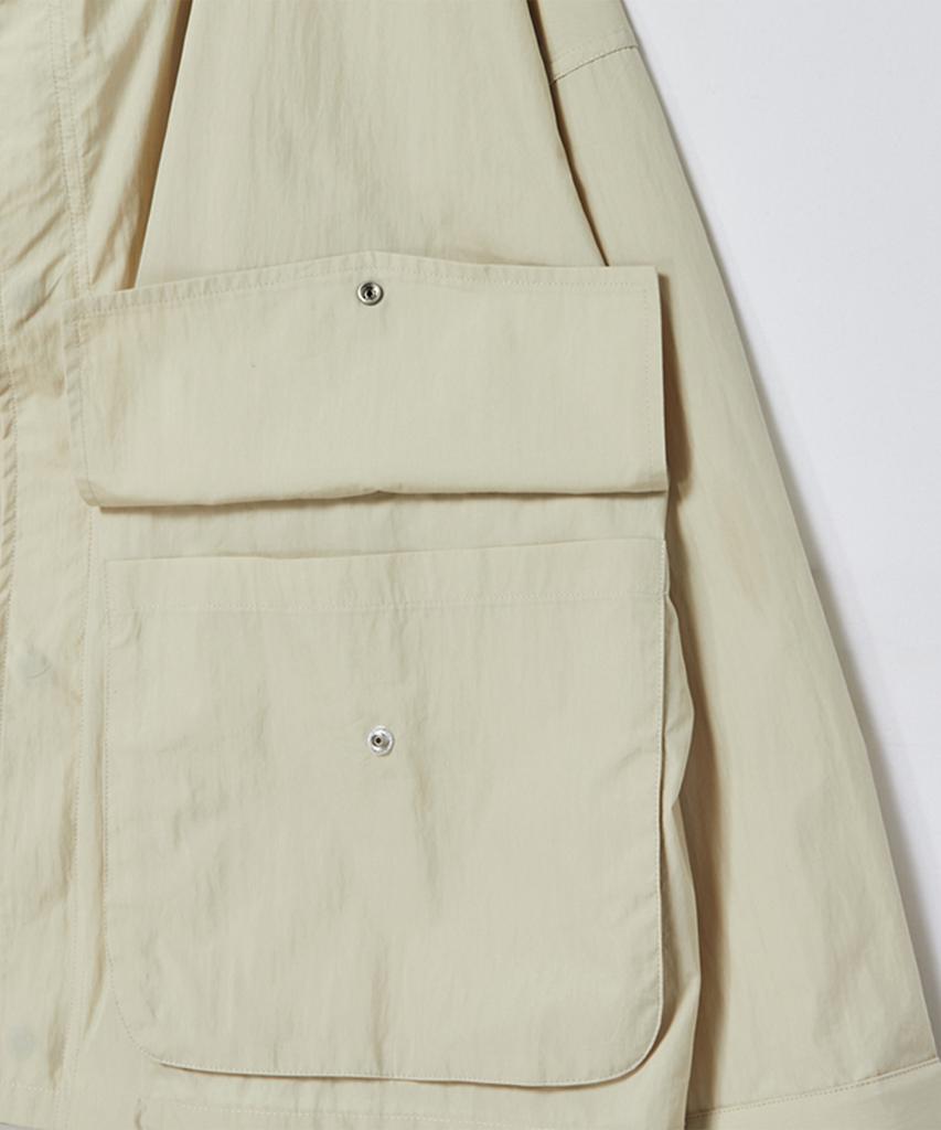 Beyond Closet [Collection Line] Luxe Texture Light Fabric Blouson Beige