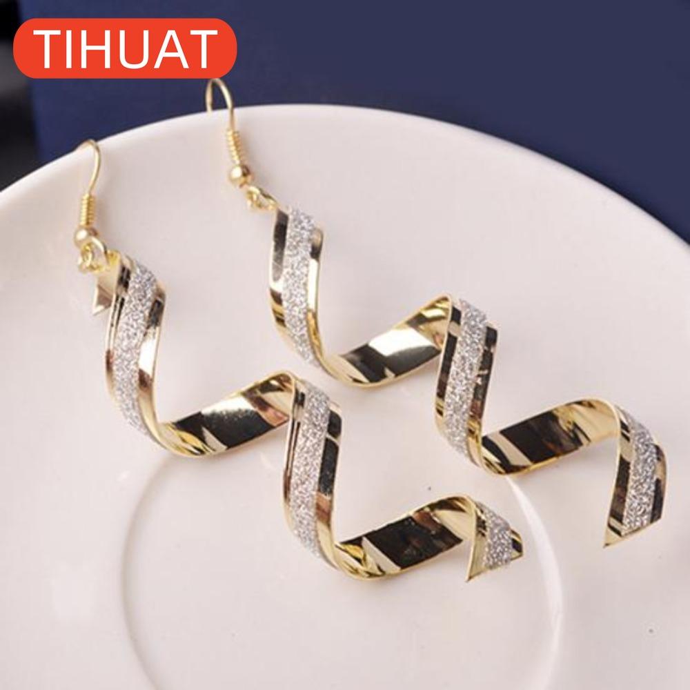 Retro Beaded Drop Earrings for Women Long Dangle Hook Earrings Jewelry