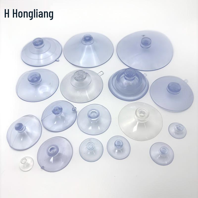 PVC Mushroom Head Suction Cups for Toys, Pets, and Glass - Large and Small Transparent Rubber Options Available