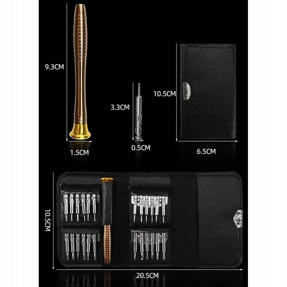 Rosfix Zestaw Precyzyjnych Wkrętaków 25w1 – Uniwersalne Zastosowanie | 24 Końcówki | Wygodne Etui W Kształcie Portfela