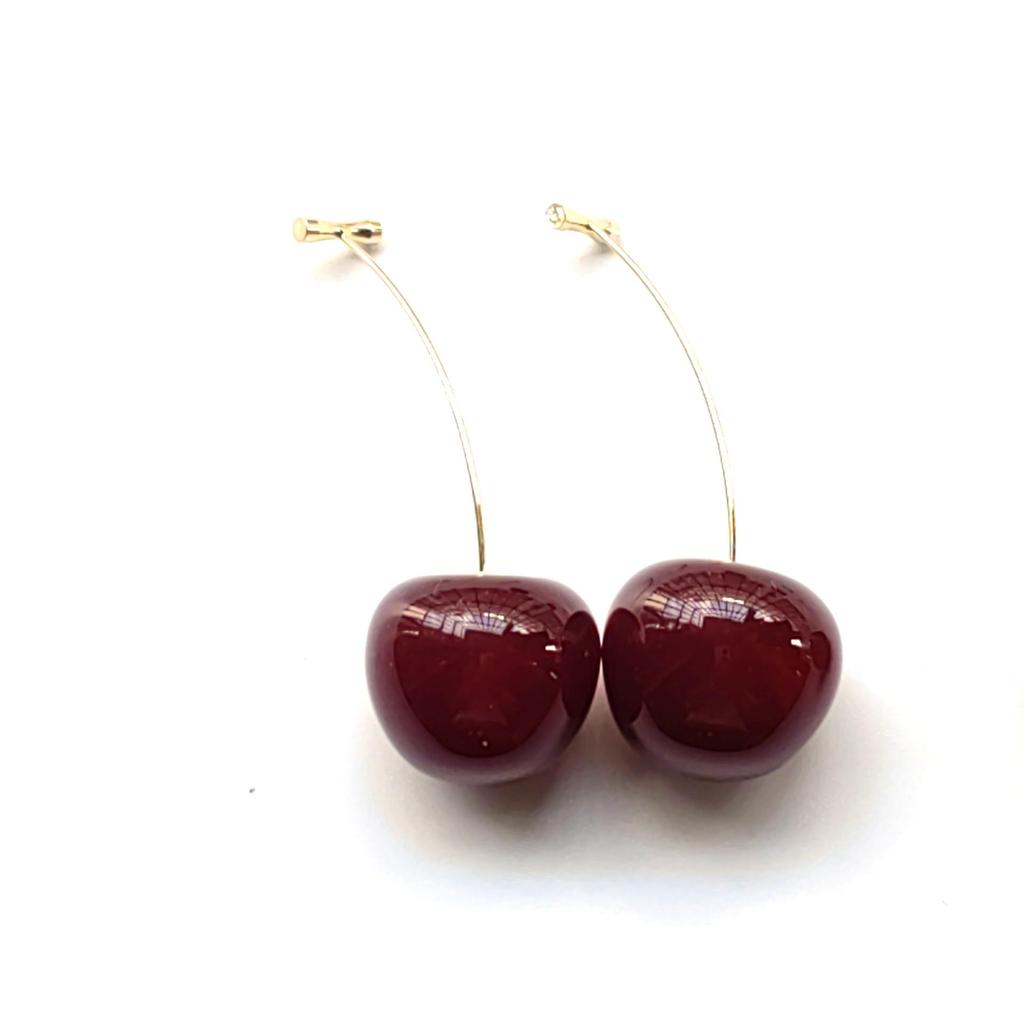 Cherry Dangle Earrings - Cute Spring Accessories for Photos and Girls' Fashion
