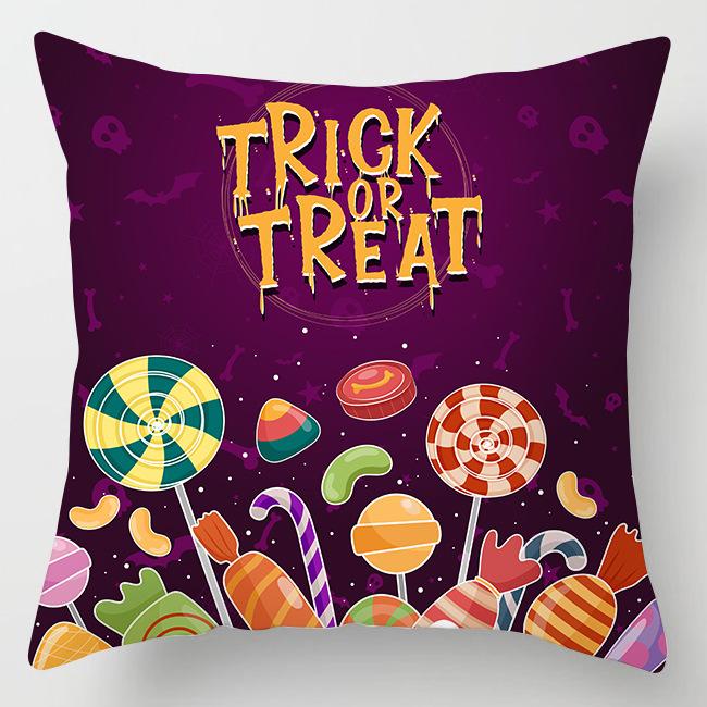 

Новая Хэллоуинская тыква, фиолетовая, с принтом персиковой кожи, наволочка, украшение для дома, диван, гостиная, прикроватная наволочка 45Cm * 45cm (without pillow core)