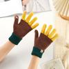 BrandNew FallSeason and ColdSeason Style Korean Version of Warm Knitted Gloves Dew Refers To Riding Ladies Cold Plus Velvet Gloves