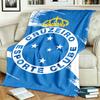 Cruzeiro Esporte Clube Theme Personalized Outdoor Flannel Blankets Soft And Suitable For All Seasons Perfect For Sofas Beds And Camping