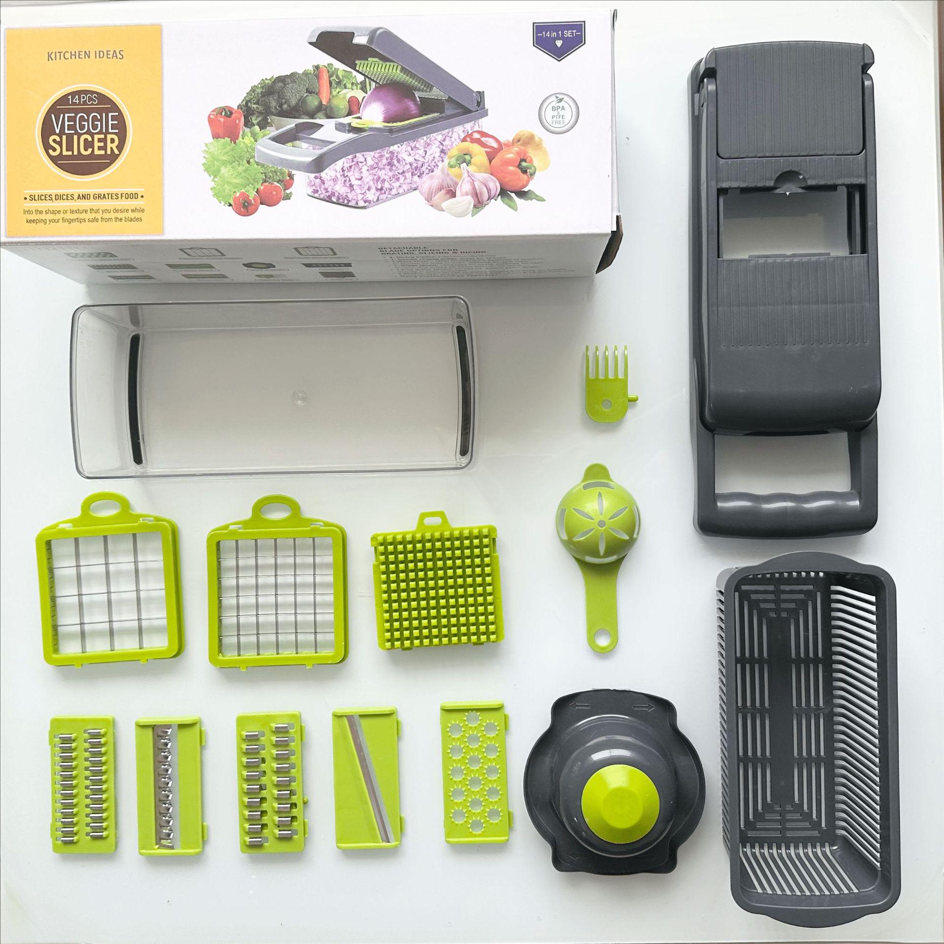 Multi-functional Vegetable Cutter, Chopper, Dicer, Slicer & Grater