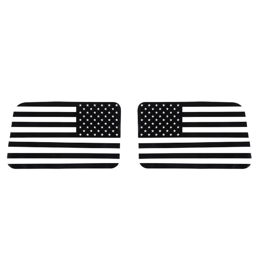Car Rear Window Decoration Cover Stickers USA Flag for Jeep Wrangler JL 2018    2022 4-Door Exterior