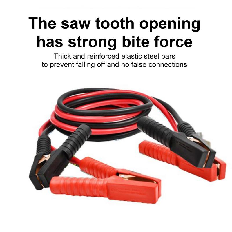 3/4 Meters 1500A Car Battery Jump Starter Cable Booster Cable Clamps Emergency Jump Starter Leads Van SUV Double-ended Clips