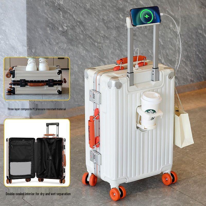 20-inch Durable Universal Wheel Multifunctional Student Travel Suitcase