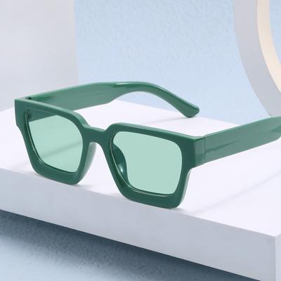 Vintage Square Sunglasses Women Brand Oversized Sun Glasses Men Retro Green Eyeglasses Shades Goggle UV400 Oculos