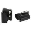 Chrome Handlebar Riser Clamp Chrome CNC Aluminum Alloy for R18 Classic Motorcycle 2020‑2021 Black