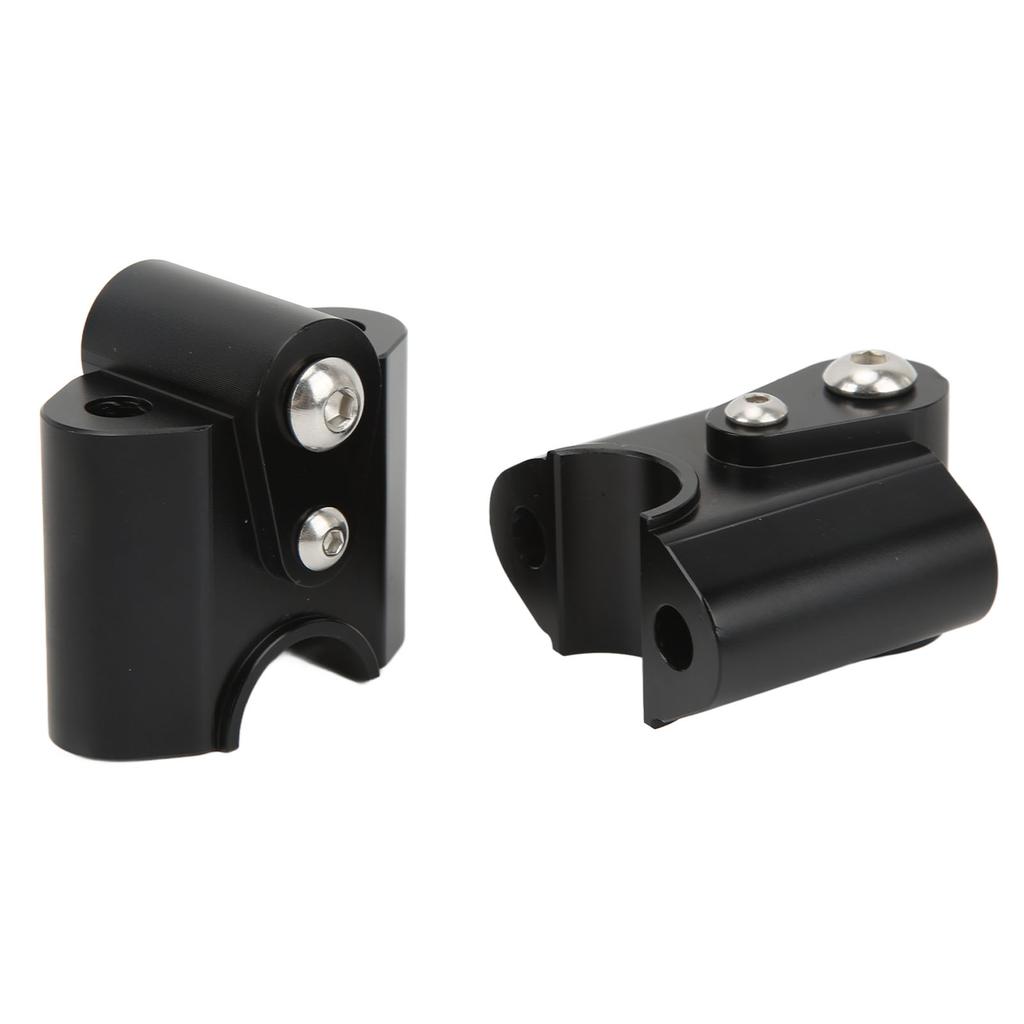 Chrome Handlebar Riser Clamp Chrome CNC Aluminum Alloy for R18 Classic Motorcycle 2020‑2021 Black