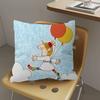 CCocochan Anime Maple Design Cushion Cover Happy Autumn Harvest Decor Holiday Decorati Pillow Cover