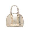 New European and American Niche Design High End Champagne Rivets Handheld Shell Bag Light Luxury One Shoulder Diagonal Straddle Bag
