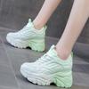 Modische Damen Mix Color Chunky Sneaker 2025 Frühling Atmungsaktives Mesh Plateau Sportschuhe Frau Schnürschuhe Dicke Sohle Freizeitschuhe Mujer