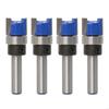 Multipurpose Slotting Cutter T-Slot Router Bit 1/4'' Shank Top Bearing Flush Cut Trim Router Bit for Woodworking