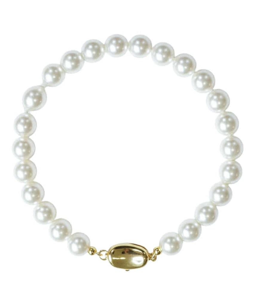 Alleun Swarovski Pearl Bracelet Silver 925 Bold Beans (Type B)