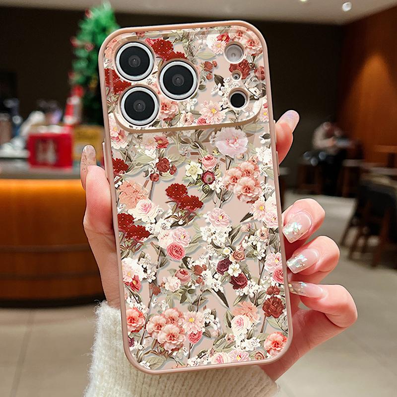 Little Flower Pattern Magnetic Phone Case For iPhone 17 ProMax 16 15 14 13 Pro Max For Magsafe Wireless Charge Hard Back Cover