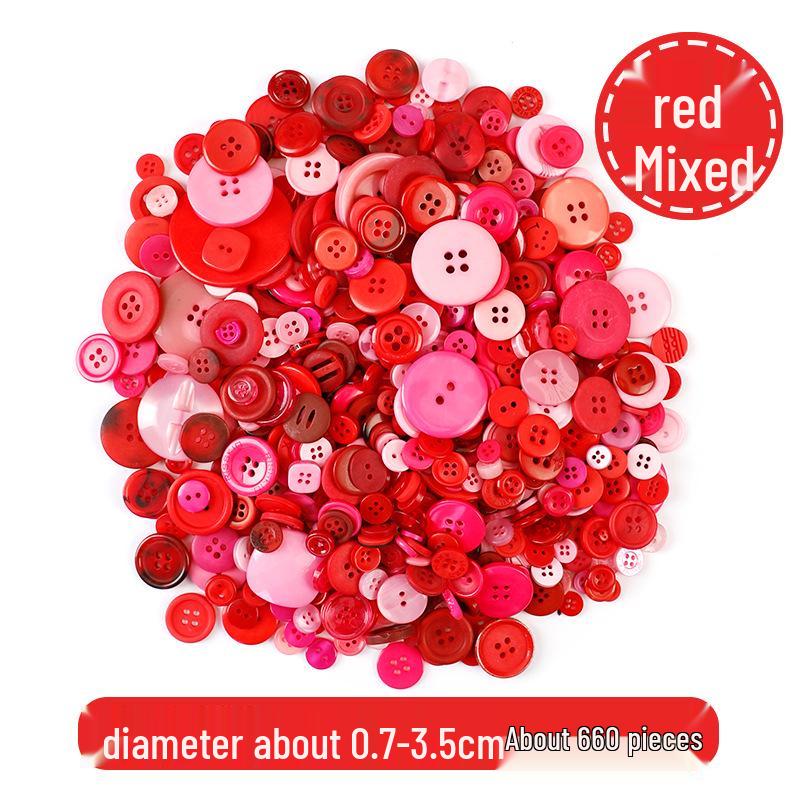 Kindergarten Creative DIY Colorful Resin Button Kit for Kids