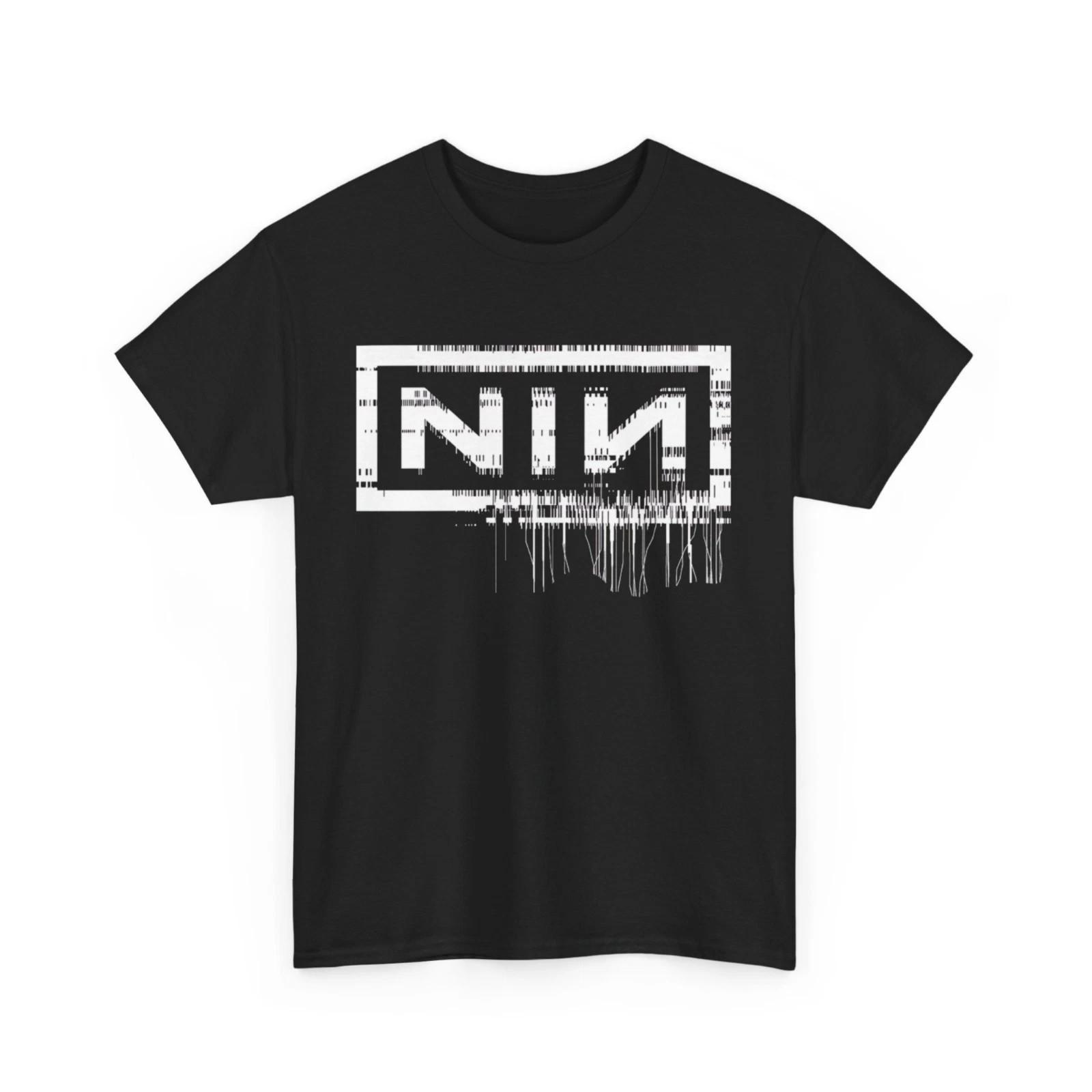 Nine Inch Nails NIN Band Shirt Mens Black Graphic Tee Rock Music Unisex T Shirt S