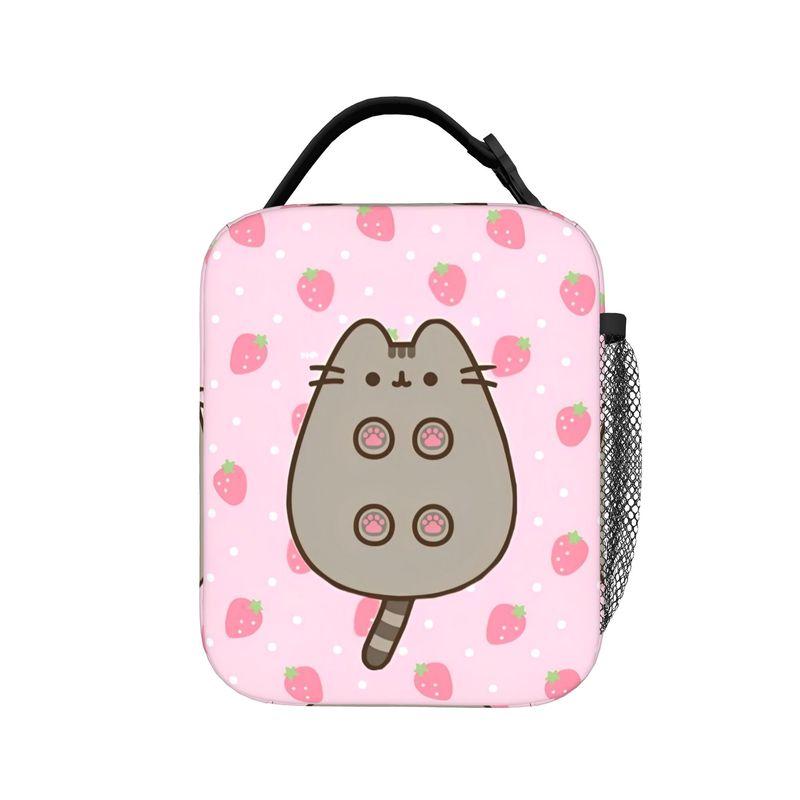Cat Cartoon Insulated Lunch Bags High Capacity P-Pusheencats Meal Container Cooler Bag Lunch Box Tote Beach  Picnic Girl Boy