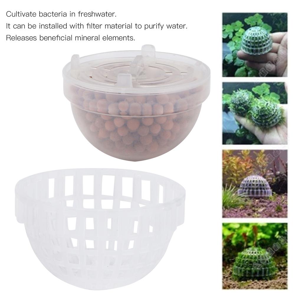 Aquarium Moss Holder, Fish Moss Container Underwater Plastic Holder for Shrimp for Hiding and Breeding with Mineral Release. Easy Insta