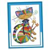 Buntes Katzen-Kreuzstichdiagramm-Muster für Anfänger, 11 CT, 32 x 42 cm