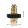 Gas Tank Adapter Large Transfer Converter Outdoor Supplies Propane Compact Brass