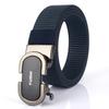 New Men'S Commuting Belt With Automatic Buckle Nylon Waistband, Outdoor Leisure Versatile Double-Layer Thick Belt