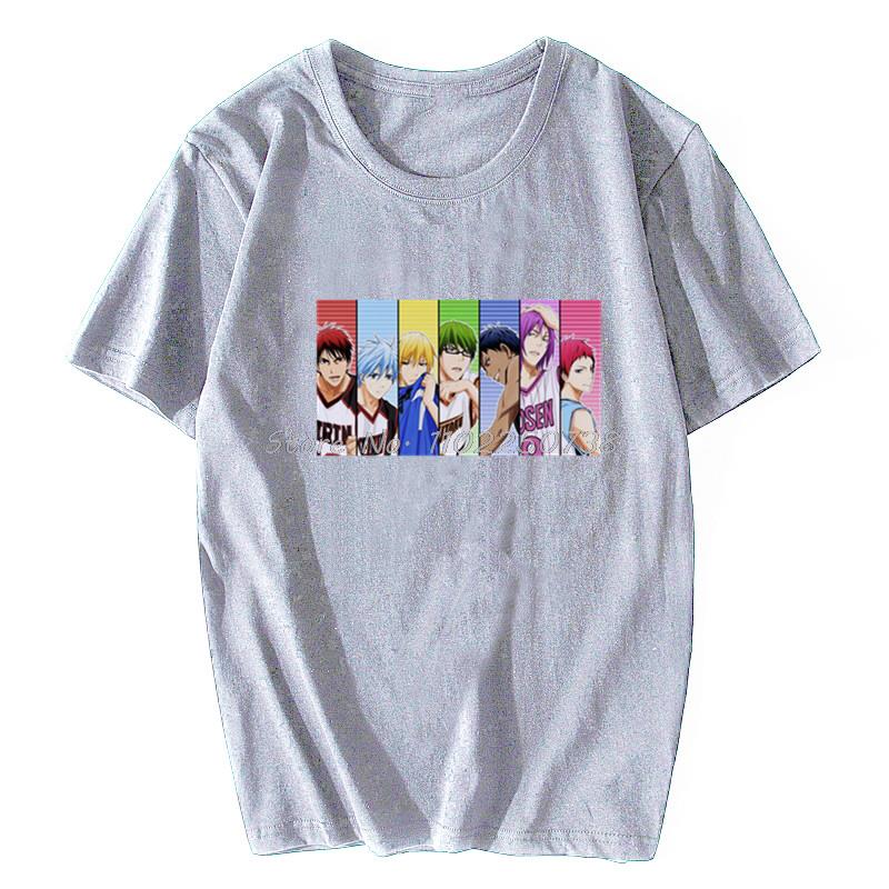 Japan  Anime Kuroko No Basket Funny Print T Shirt Men Harajuku Manga Summer Tops Causal Basketball Cartoon Tee Anime Shirt