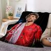 Player Jersey Blankets Flannel Printed Breathable Warm Throw Blanket for Home Office Bedspreads 0708a68