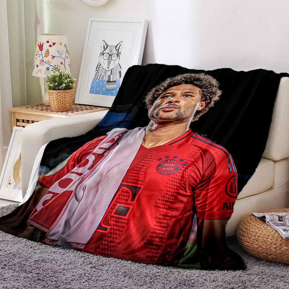 Player Jersey Blankets Flannel Printed Breathable Warm Throw Blanket for Home Office Bedspreads 0708a68