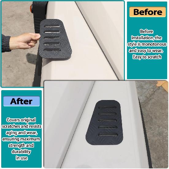 Car Hood Vents Exterior Accessories Compatible with Ineos Grenadier 2020-2025 Front Bonnet Vent Hood Air Intake Trim Protect Cover Exterior