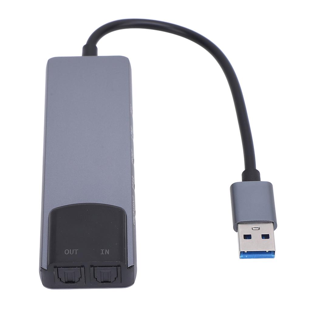 External Sound Card Mixing Support Optical Input Output 5.1 7.1 Channel Noise Reduction USB Sound Card Adapter for Win