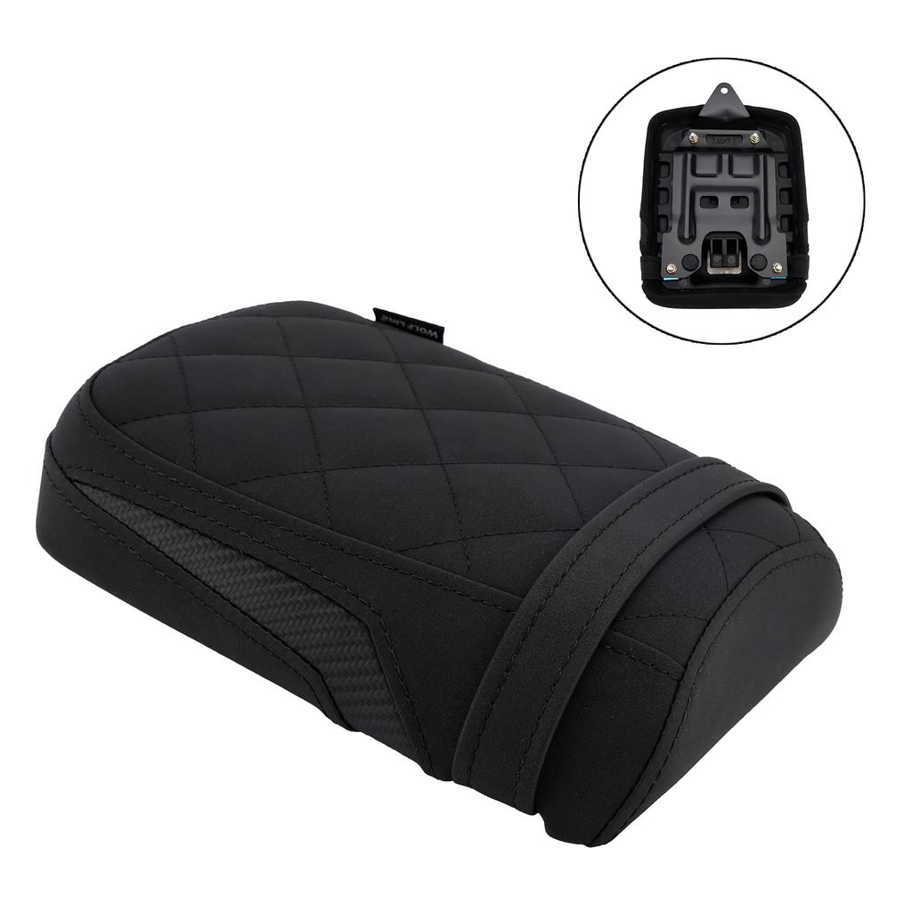 Rear Seat Passenger Cushion Flat Pu Fit Black For Kawasaki Eliminator 500 24-25