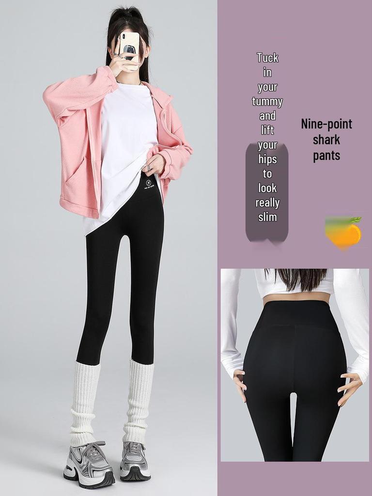 Women's Tummy Control Black Summer Yoga Pants, New Style, Wearable Outdoors, 2025 Edition