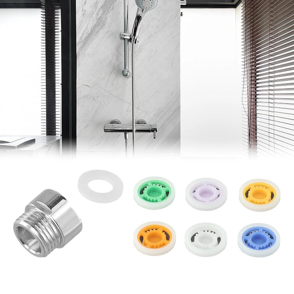 Practical Quality Water Saving Cores Shower Hose Improvement Limiter 6 Colors 6 Different 8pcs/set Adapter Bath