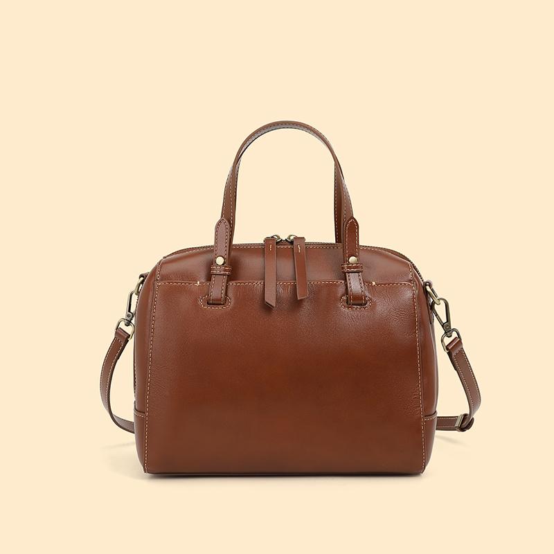 Genți de mână Boston din piele naturală pentru femei, genți de mână de designer la modă, tip pernă tote, genți de umăr crossbody pentru femei