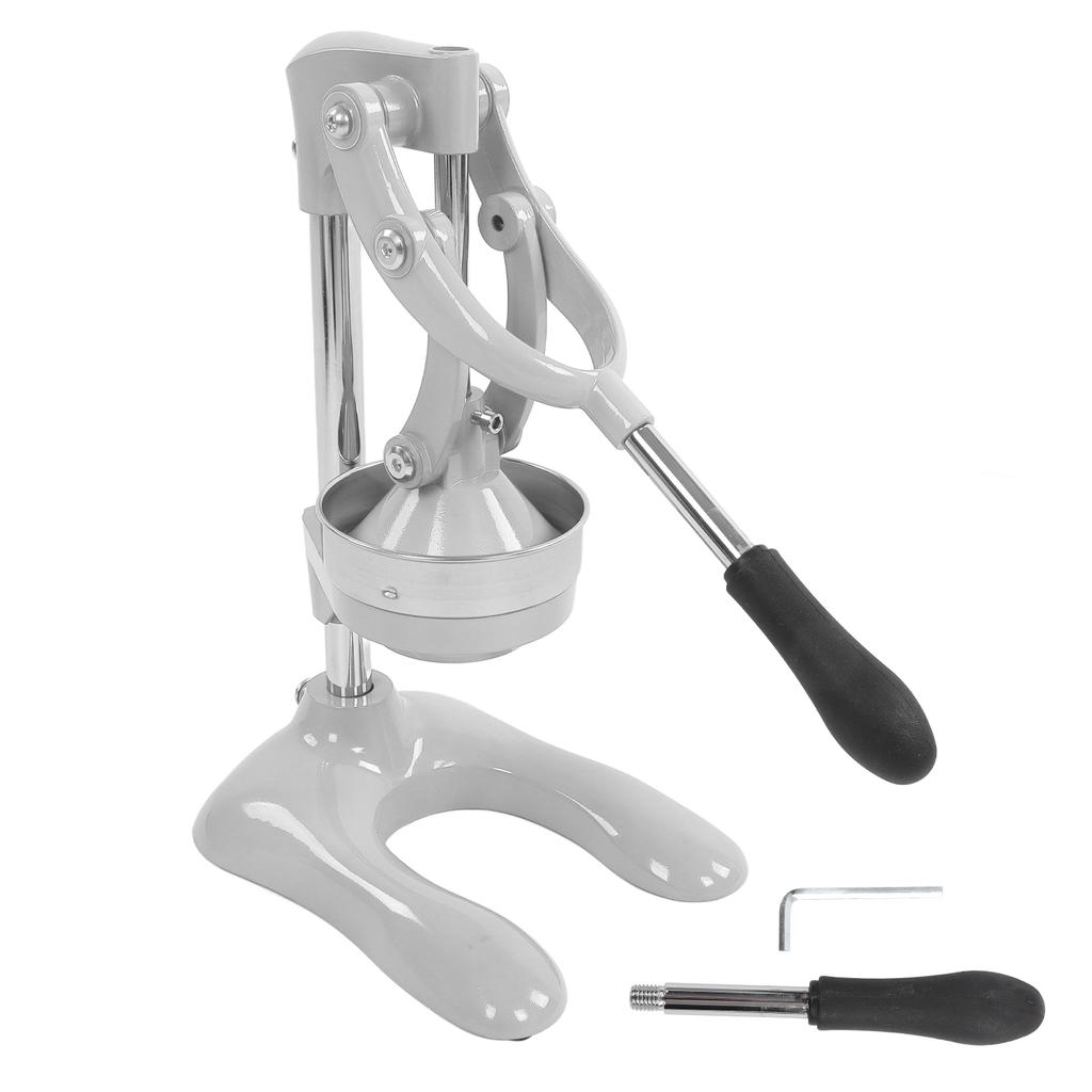 Storcător Profesional de Citrice, Foarte Rezistent, Confortabil, Premium, Presă Manuală, Storcător de Portocale, Argintiu